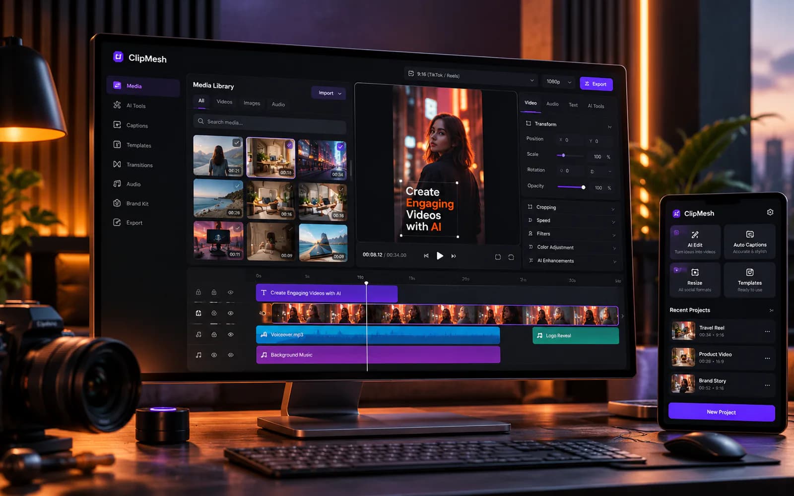 ClipMesh — AI video studio