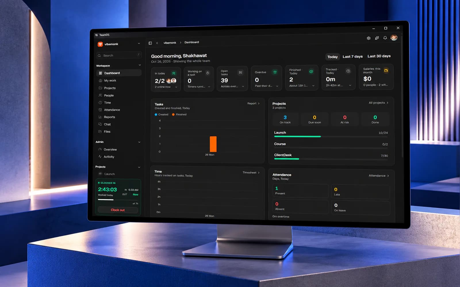 TeamOS — Company operations